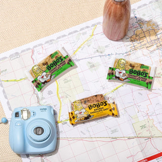 Bobo's bars laid out on a map
