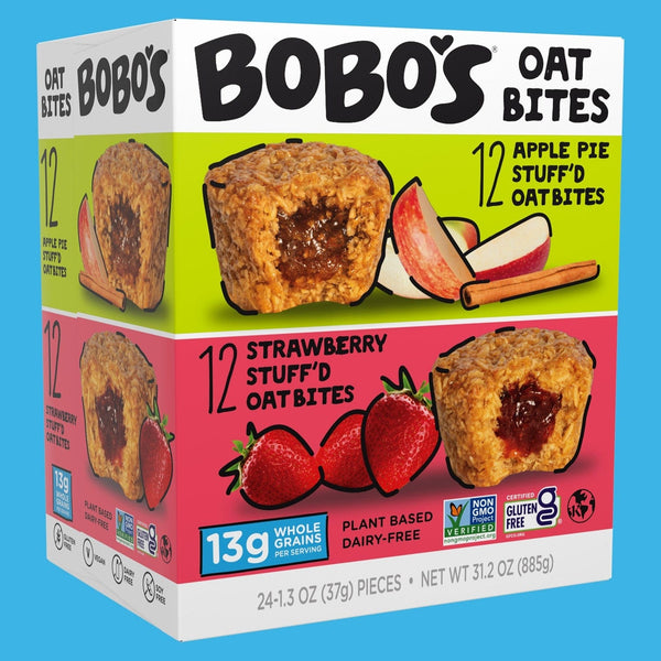 Strawberry & Apple Pie Oat Bites – Bobo's