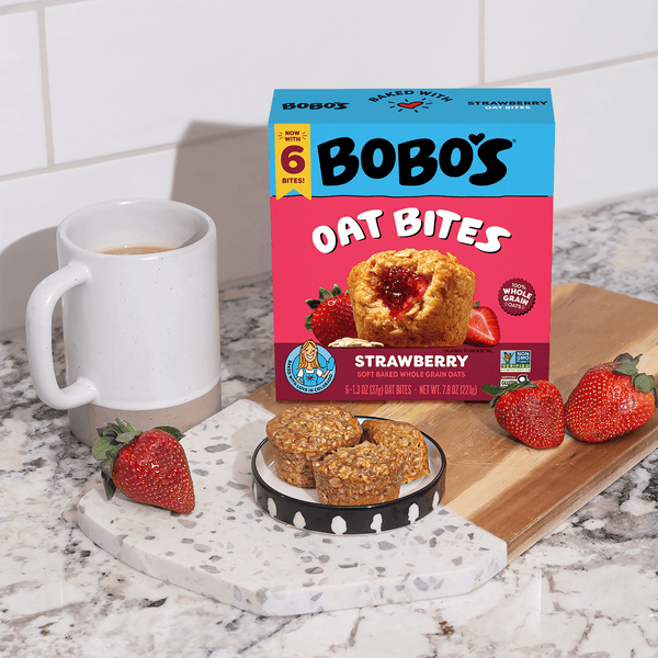 Strawberry Stuff'd Oat Bites | Gluten Free Snacks | Bobo's