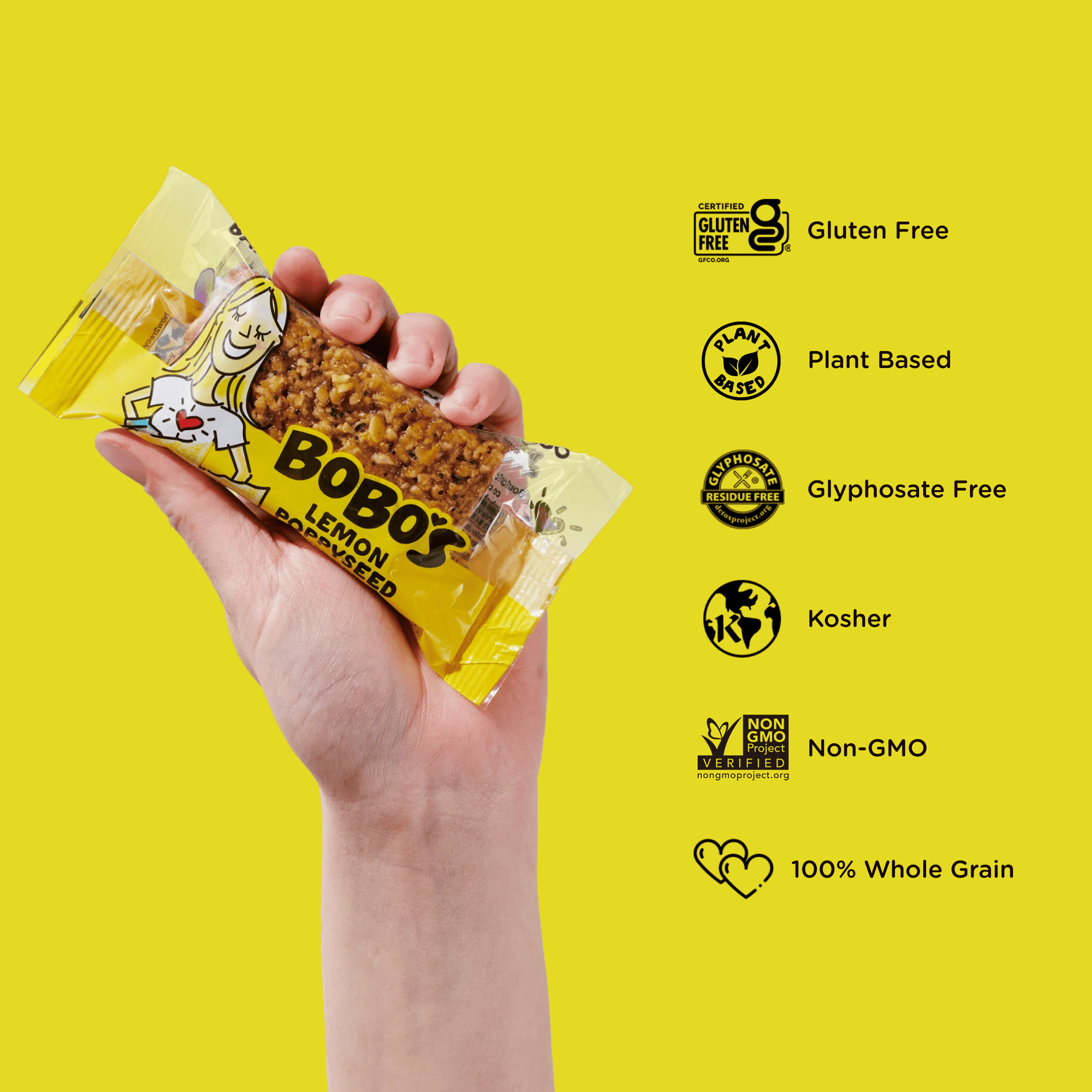 Lemon Poppyseed Oatmeal Bar