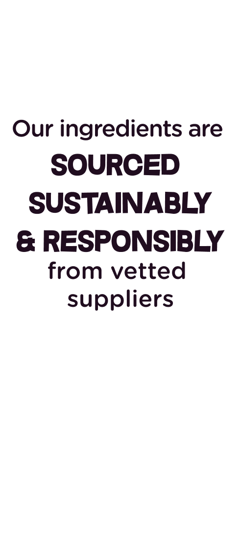 Info Card - Sourced sustainably & responsibly